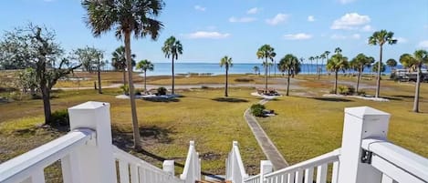 Stairs Leading to Backyard and St. Joe Bay