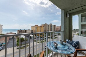 There’s always a nice breeze on the balcony overlooking the Atlantic ocean. 