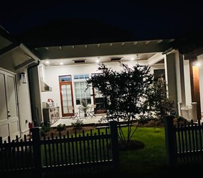 Back porch with outdoor kitchen.