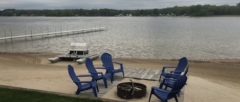 Lakeside fire pit