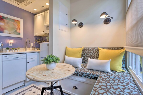 Providence Vacation Rental | Studio | 1BA | 4 Steps to Access | 266 Sq Ft
