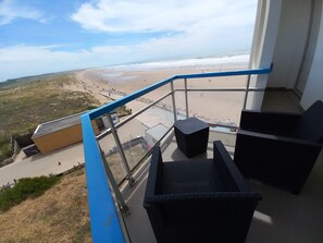 Vue mer et dune, balcon petite chambre