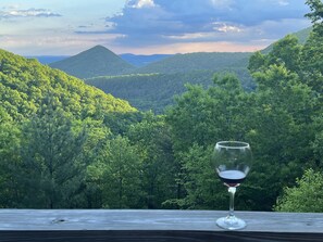 Sharp Top Mtn & Ridges w/Distant Horizons in the background 