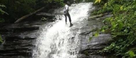 Private 110 Ft Waterfall with hiking trails 