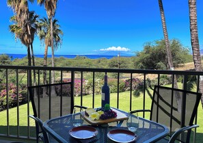 Enjoy your delicious meal with gorgeous views from your lanai. Sunsets here are spectacular.