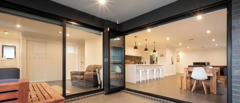 Indoor flows into outdoor entertaining with BBQ