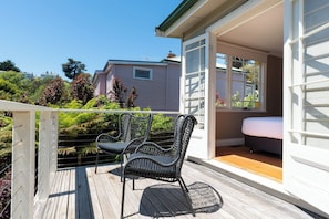 Enjoy the northerly sunshine and views on the deck
