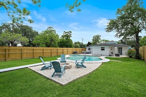 Another angle of the backyard