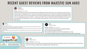 Recent reviews from happy guests show that you are in good hands!