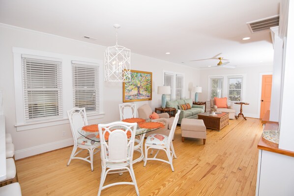 Spacious Living Room and Dining Room