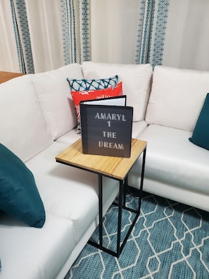 Living Room and your welcome book