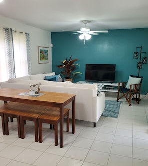 Dining Table and living room 