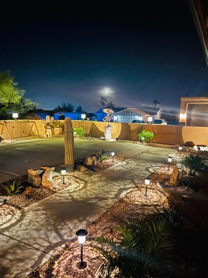 Front Patio area leading to front door.