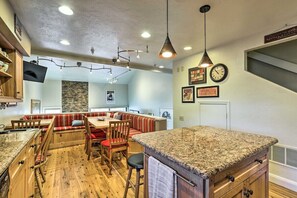Kitchen and dining area