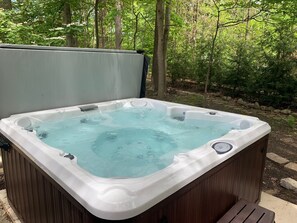 New Jacuzzi tub just off the back deck.