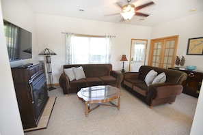 Living Room with Fire Place