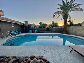 Incredible sunset views poolside
