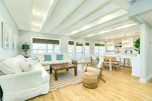 Bright and airy open living area