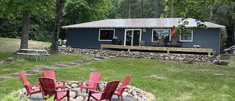 2023 Update!   New deck, new retaining wall, new fire pit