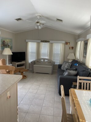 Living room with sleeper sofa
