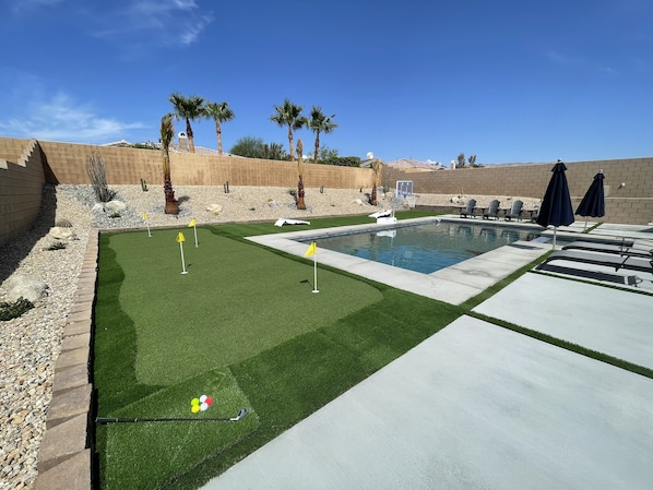 Beautiful large backyard with lots of privacy.