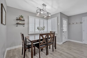 Enjoy a meal together, play a game or work on a puzzle...seats 6.