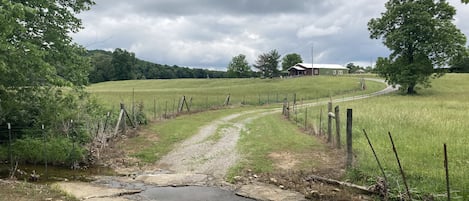 Small creek/water over driveway