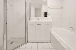 Bathroom with Shower and Bath. All guest amenities provided