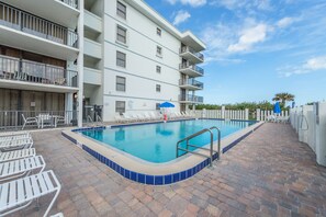 Take a dip in the heated pool and enjoy a refreshing day under the sun