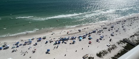 Beach view from the 19th floor balcony