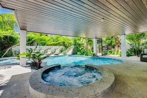 Spa and Covered Pool Patio