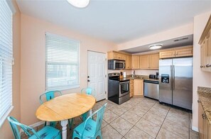 Dining and kitchen area