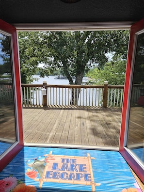 Entry to Deck with Lake View