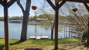 Lakefront view from lower level patio