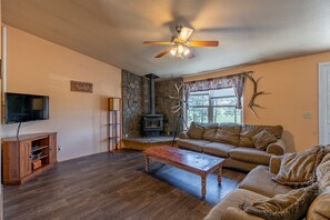 Living room-Fireplace not accessible to guests