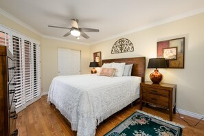 King sized plush bed.