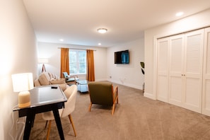 upstairs living area with a pull-out sofa (queen)