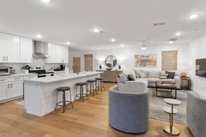 Beautiful open concept kitchen and family room!