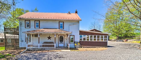 Mifflinburg Vacation Rental | 4BR | 2.5BA | Step to Enter | 2,730 Sq Ft