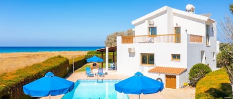 Beautiful villa with private pool, terrace, and garden with sea views