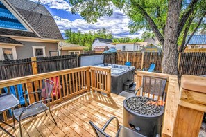 The deck is great for enjoying the Colorado sun and relaxing.