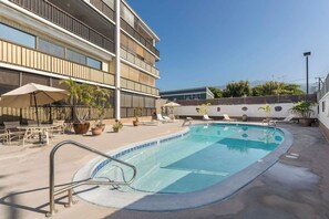 The pool is open! Swim and enjoy!