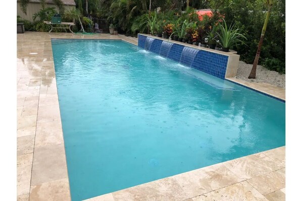 Huge heated pool