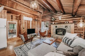 Indoors, Home Decor, Hardwood, Stained Wood, Fireplace