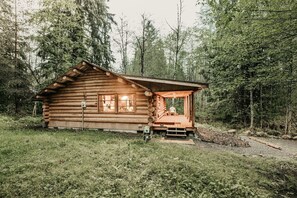 Architecture, Building, House, Cabin, Chair