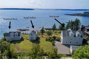 The roadside view of the Sea Forever Cottages.