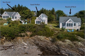 The oceanview of the Sea Forever Cottages.