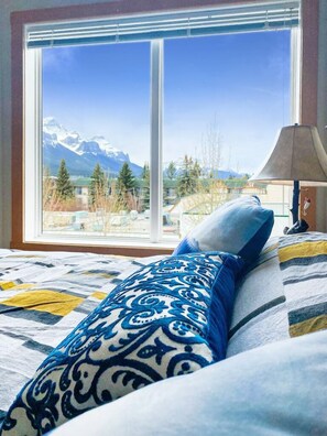 Wake up to a stunning mountain view from the master bedroom