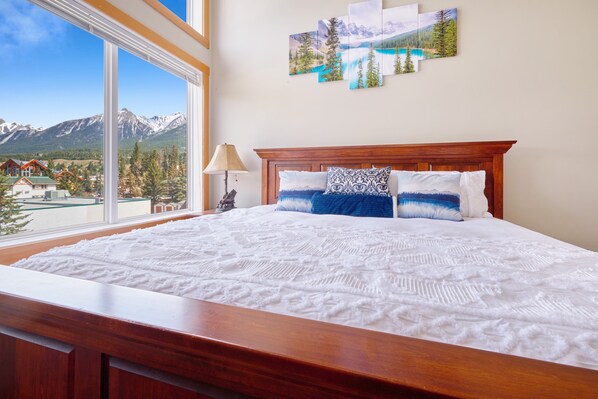 Beautiful mountain views from master bedroom