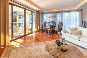Neatly decorated living space